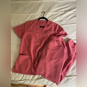 Pink Jaanuu Scrub Set